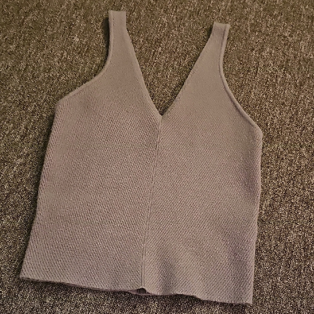 Abercrombie Taupe Knit Sleeveless Top